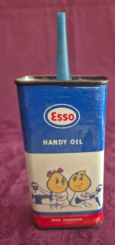 Burette huile esso - burette, d'huile